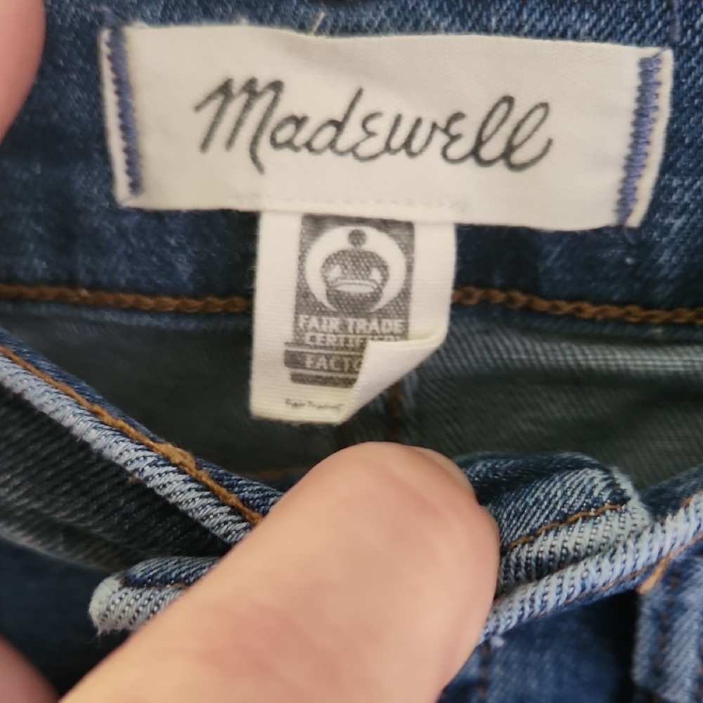 EUC Madewell High Rise Button-Fly Blue Jeans - Picture 3 of 5